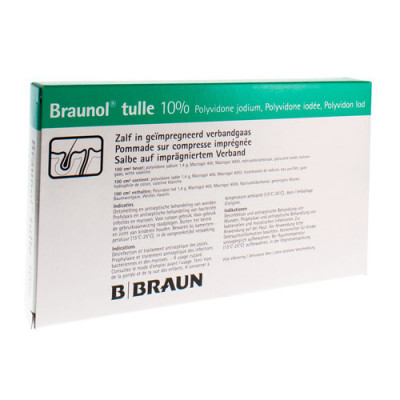 BRAUNOL TULLE 7,5 X 10 CM - 10