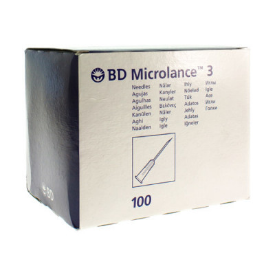 BD MICROLANCE 3 NAALD 22G 1 1/2 RB 0,7X40MM ZWT100