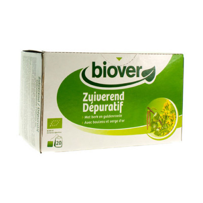 BIOVER BIOKRUIDENINFUSIE ZUIVEREND ZAKJE 20