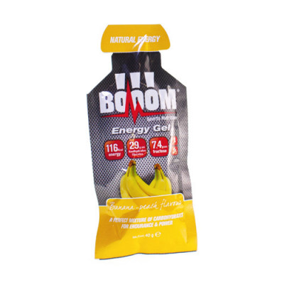 BOOOM ENERGY GEL BANANA-PEACH 1X40G