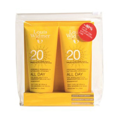 WIDMER SUN ALL DAY 20 N/PARF NF TUBE 2X100ML