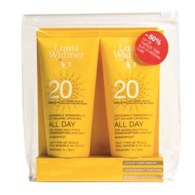 WIDMER SUN ALL DAY 20 PARF NF TUBE 2X100ML